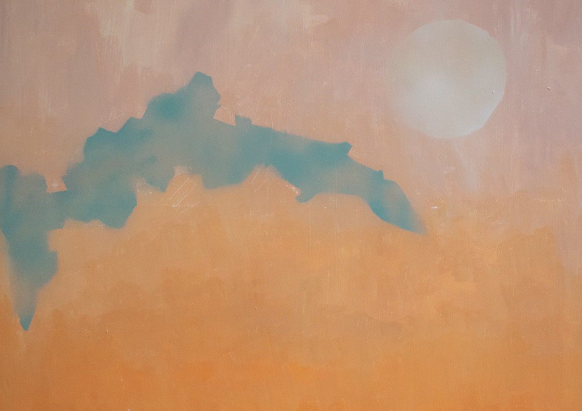 Acryl auf Leinwand Sonnenuntergang